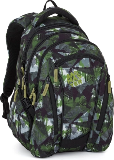 Bagmaster student backpack green-grey
