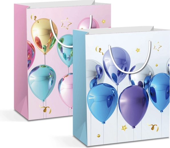 Paper Gift Bag for a Bottle - 1 piece