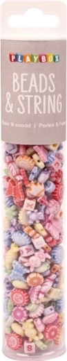 Playbox pastelne perlice u tubi, 350 kom