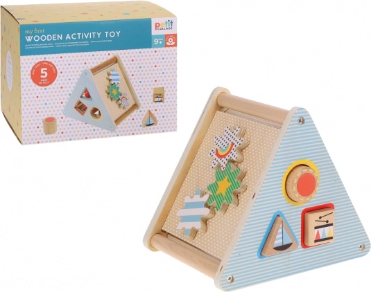 Petit Collage moja prva drvena aktivna igračka