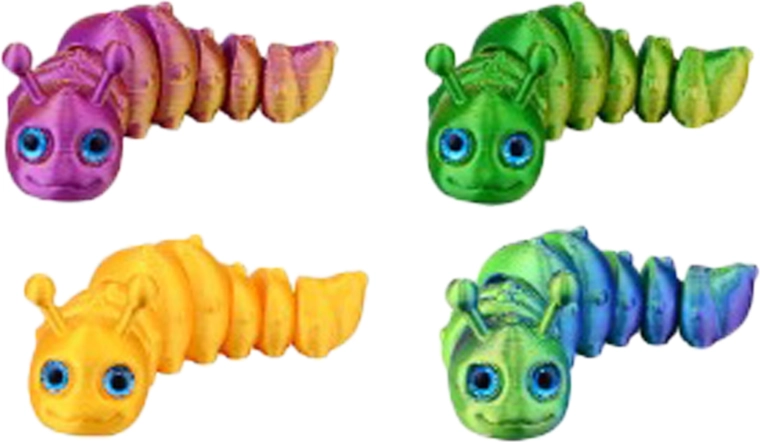 Magična 3D gusjenica 10 cm