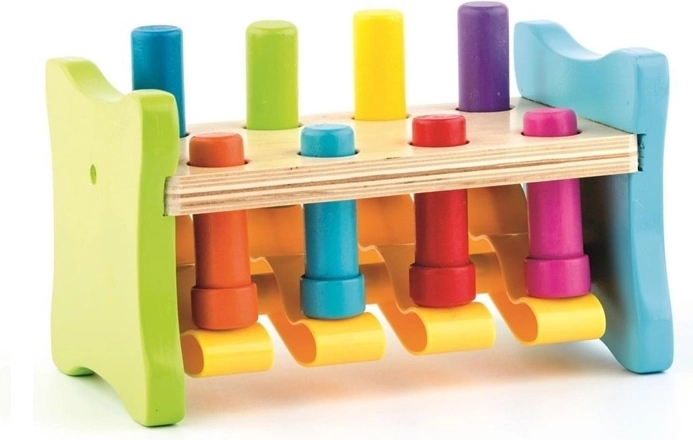 Woody wooden pounding bench Up and down