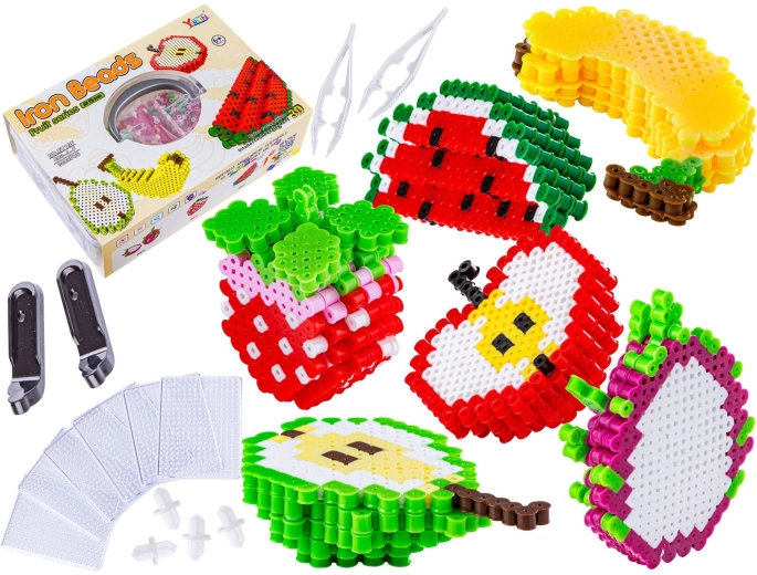 3D perlice za peglanje – voće, set od 3000 kom