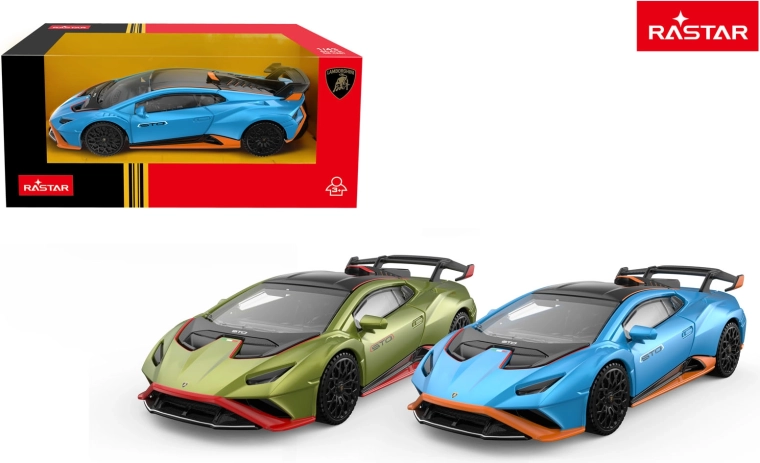 Model automobila Rastar Lamborghini Huracan STO 1:43 plavi - 1 kom