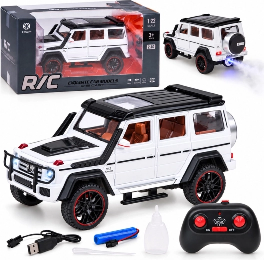 Remote-Controlled Brabus G800 Car with LED Lights and Fog Effect