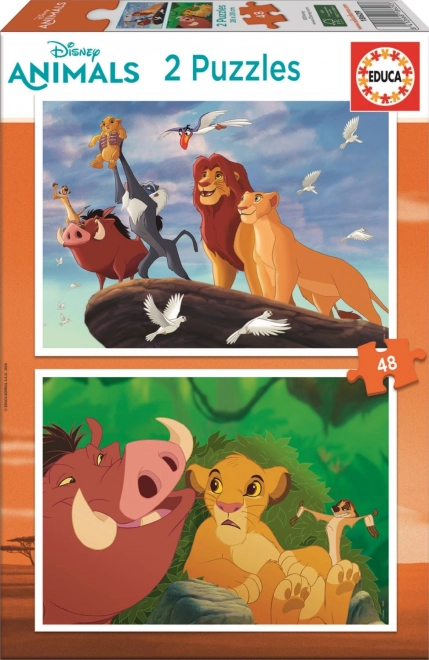 Puzzle EDUCA – KRALJ LAVOVA, 2×48 dijelova