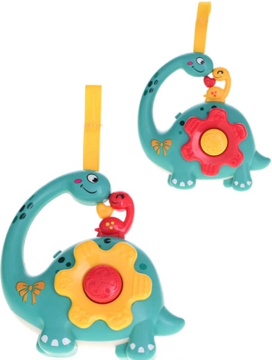 Zvečka dinosaurus sa svjetlom i zvukom 12 cm na baterije - 1 komad