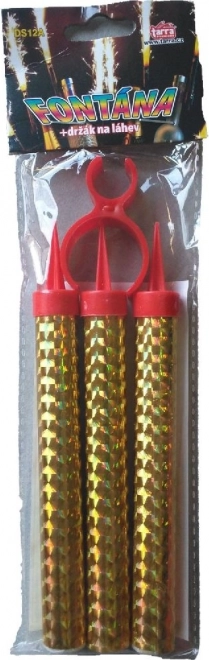 Zlatna fontana za zabavu s držačem za bocu 40 sekundi