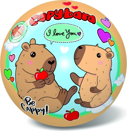 Lopta s motivom kapibare 14 cm