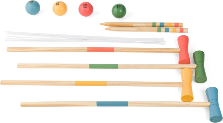 Drveni kroket za djecu i obitelj