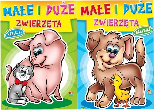 Bojanka Mala i velika životinja s naljepnicama i brojalicama