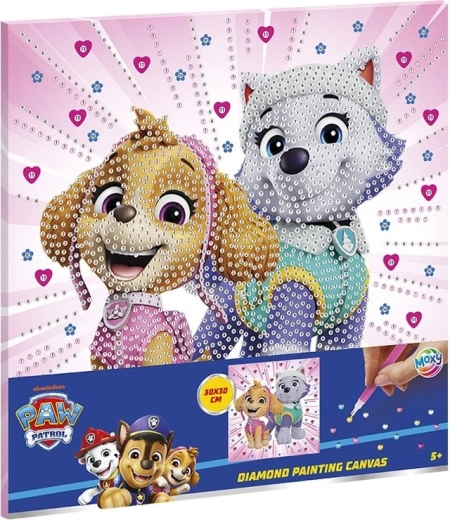 Dijamantno slikanje na platnu PAW PATROL 30 × 30 cm