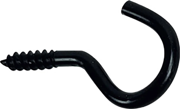 Otvorena kukica 16 × 35 mm crna (10 kom)