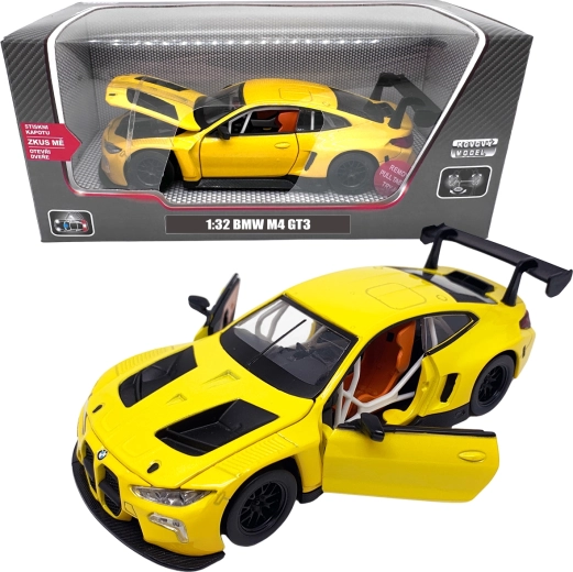 Metalni model BMW M4 GT3 1:32 žuti