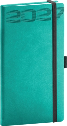 Notique pocket diary Aprint Top 2027 turquoise 9 × 15.5 cm