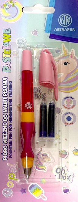 Astra nalivpero jednorog, plava tinta, 2 patrone