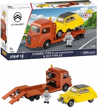 Cobi Citroën Type H auto transporter i Citroën 2CV AZ – građevni set (278 dijelova)