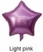 Folijski balon Zvijezda svijetloružičasta 45 cm