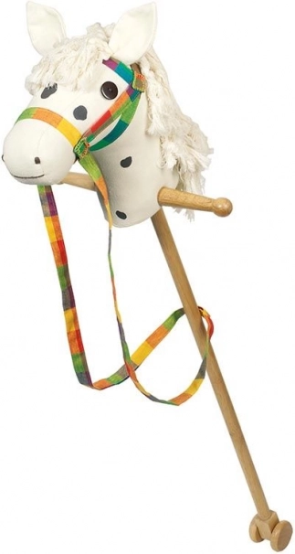 Goki White Horse with Brown Spots
