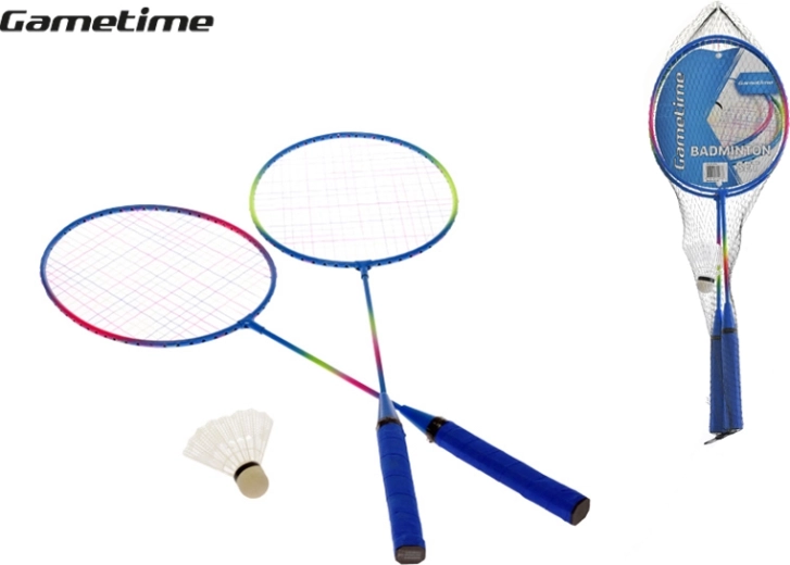 Set badmintonskih reketa 62,5 cm s lopticama u mrežici