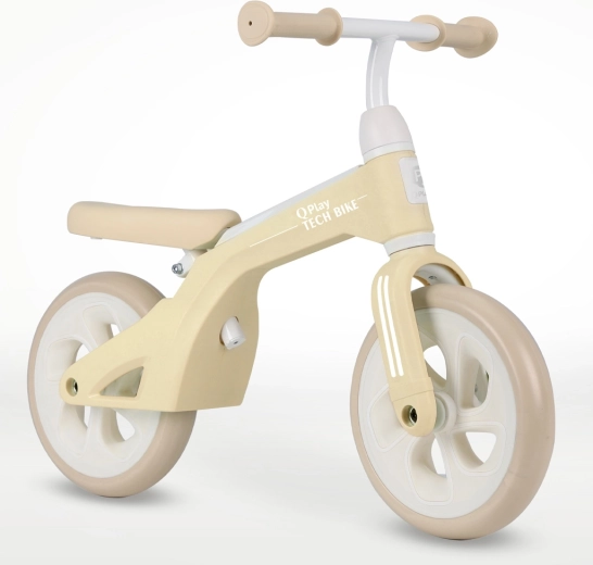 Qplay Tech krem bicikl bez pedala 10" za djecu 2–4 godine