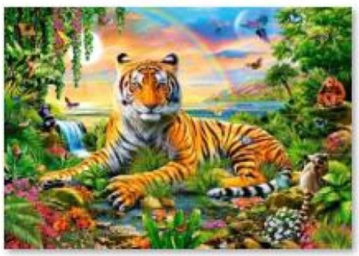 Diamond mosaic (diamond painting) tiger 40 × 30 cm - 1 piece