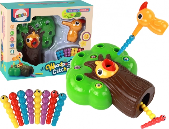 Magnetička vještinska igra ulovi crvića i nahrani ptičicu