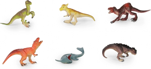 set od 6 figurica dinosaura od tvrde gume