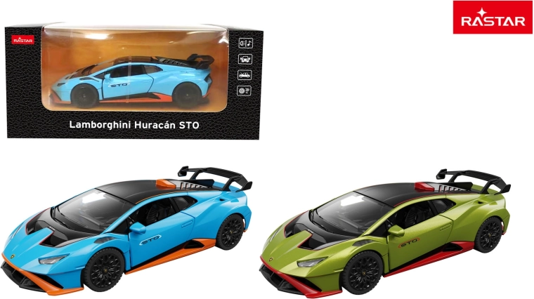 Metalni model auta Rastar Lamborghini Huracan STO 1:32 plavi - 1 komad
