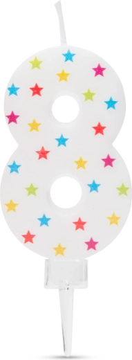 Number 8 Birthday Cake Candle