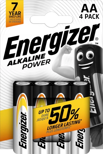Energizer Alkaline Power AA LR6 alkalne baterije, 4 kom