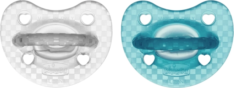 Chicco Physio Luxe orthodontic pacifier green-gray 16–36 m, 2 pcs
