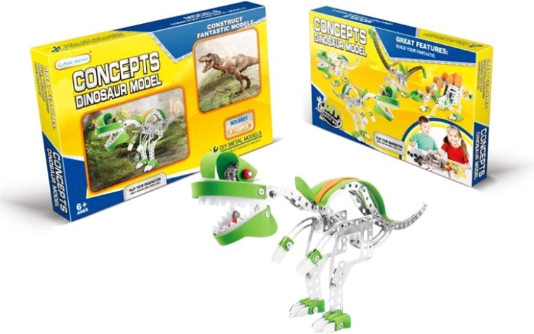 Metalni konstrukcijski set dinosaurus - 1 komad