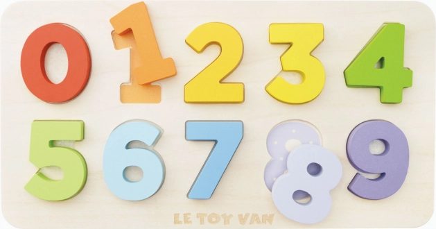Le toy van drvena slagalica s brojevima fsc