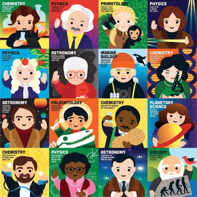 Kvadratna slagalica Mali znanstvenici 500 dijelova