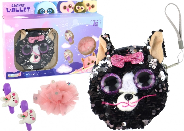 Set za cure sa ukosnicom i novčanikom Mačkica