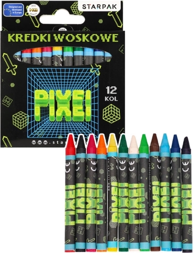 Pixel Crayons – set of 12 colors