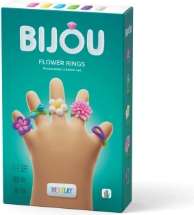 HEY CLAY Bijou cvjetni prsteni – kreativni set od modelirajuće mase
