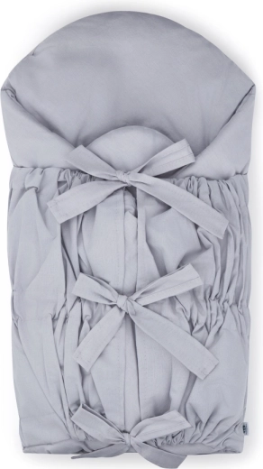 Zavezujuća dekica sa vezicama s kokosovom umetkom Light Grey 75 × 75 cm PETITE&MARS