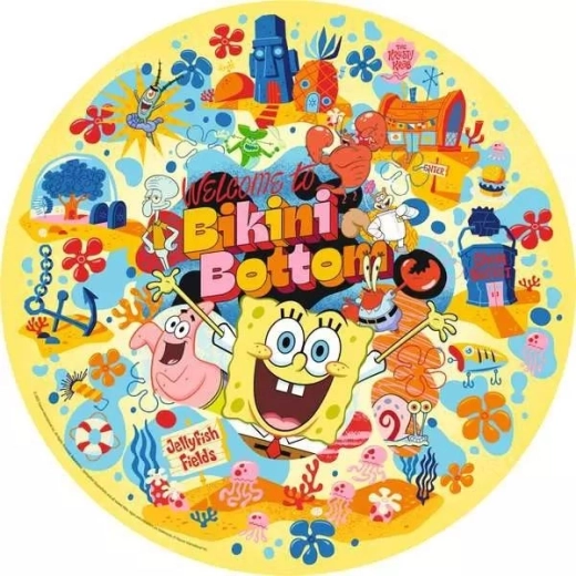 Ravensburger okrugla slagalica SpongeBob Skockani 500 dijelova