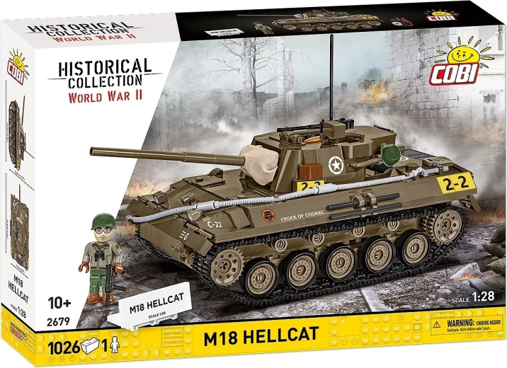Cobi M18 Hellcat komplet za slaganje tenka 1:28 (1026 dijelova)