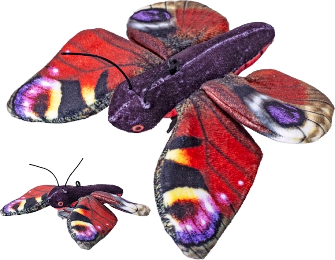 Plišana leptirica mala lisna admiral 14 cm