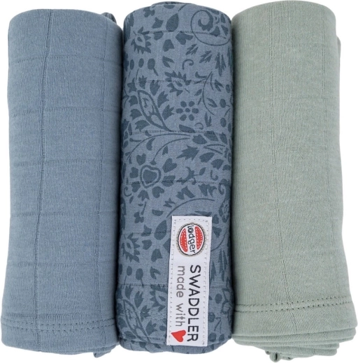 Lodger swaddler Flower tribe ocean – set od 3 kom 70 × 70 cm