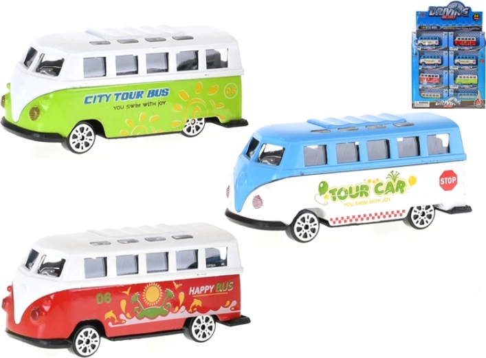 Metalni mini autobus 1:64 s slobodnim kretanjem