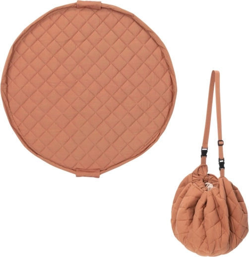 Play&Go Noomad soft organska igraća dekica i vreća za igračke tawny brown