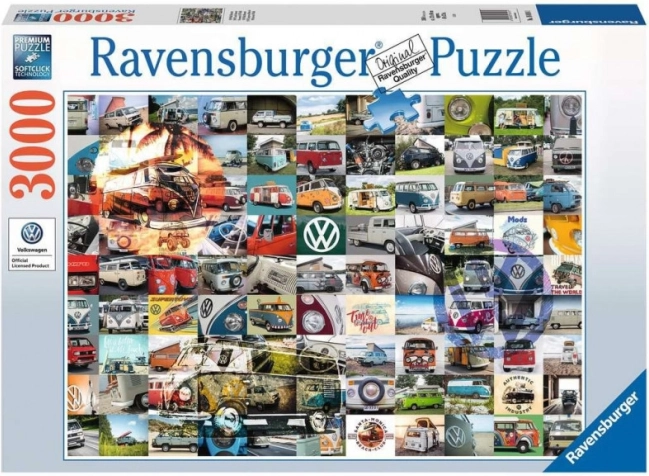 Ravensburger puzzle 3000 dijelova – 99 trenutaka VW Campervan