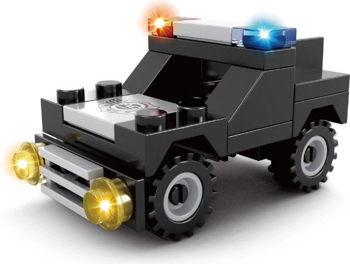 Kompatibilna građevinska igra BLOXO policijski automobil, 31 dio