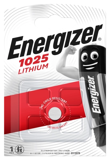 Litijeva gumbasta baterija Energizer CR1025 3 V