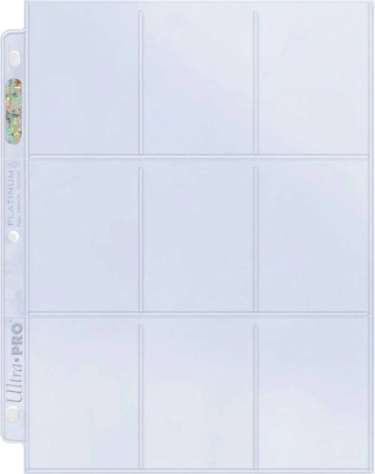 Ultra Pro Platinum Hologram 9-pocket trading card pages - 1 piece