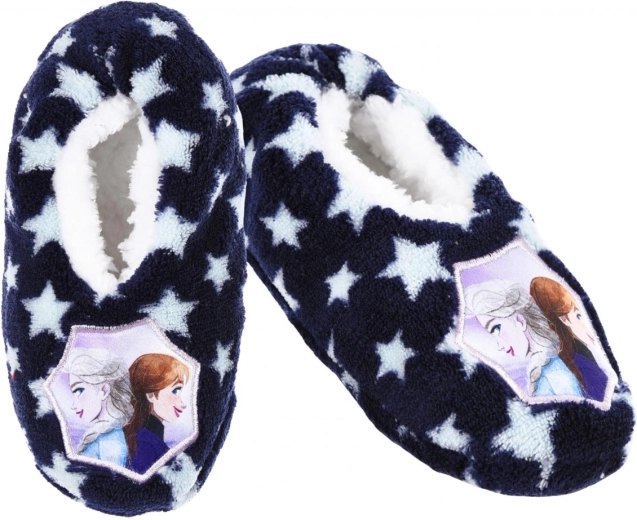 Disney Frozen Children's Slippers, Dark Blue